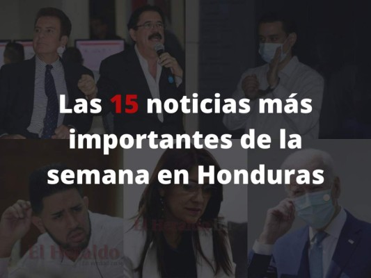 Cada día surgen noticias dentro y fuera del país que afectan directa e indirectamente a la sociedad hondureña; que la conmueven, indignan o preocupan. A continuación le presentamos un recuento de los 15 hechos más sobresalientes ocurridos durante esta semana. Fotos: EL HERALDO