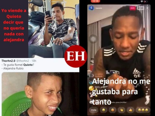Los rumores de una posible relación entre el futbolista Rommel Quioto y la presentadora Alejandro Rubio fueron aclarados por la guapa hondureña, lo que provocó una ola de memes en redes sociales.