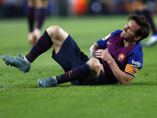 FOTOS: La dolorosa lesión que sufrió Messi en su brazo derecho