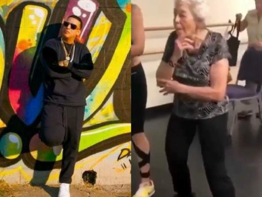 Las imágenes de la abuelita fueron compartidas por el propio cantante en sus redes. Foto: Instagram/Twitter