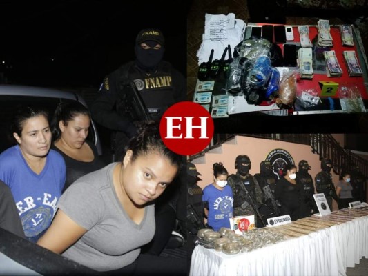 Dinero, droga y listado de víctimas hallan a mujeres de la Mara Salvatrucha