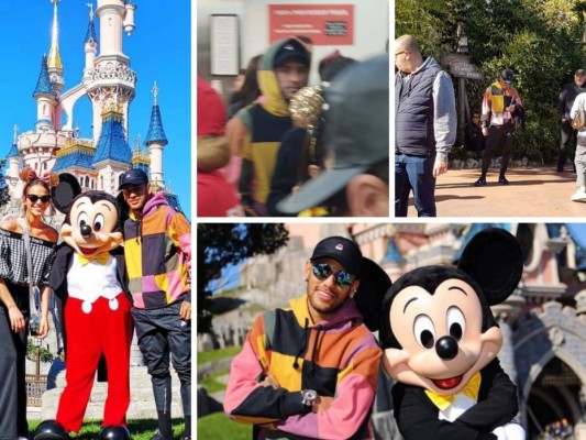 Neymar y Bruna Marquezine visitan Disneyland París