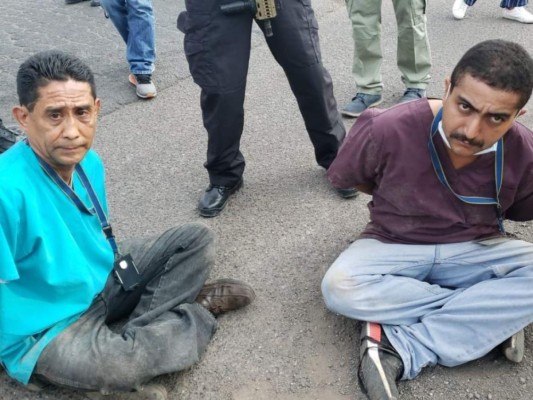 Los sentenciados son un guardia de seguridad de nombre Junior Joaquín Rivera Sánchez y el motorista Héctor Leonel Dubón Sam. Foto: Twitter MP_Honduras