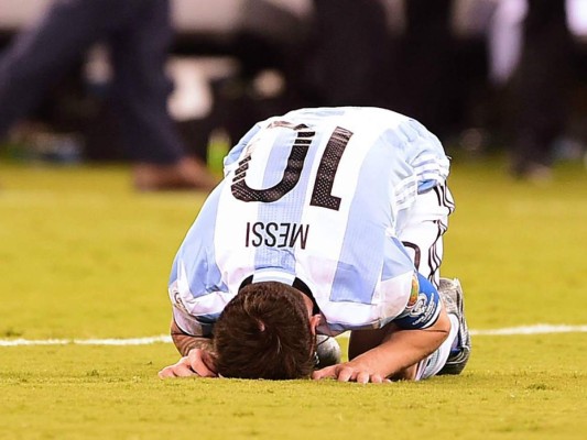 La amargura de Messi tras perder la Copa América Centenario