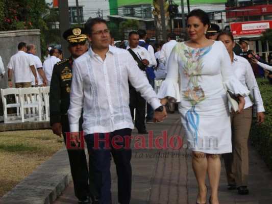 FOTOS: Así lució la pareja presidencial de Honduras en desfiles patrios