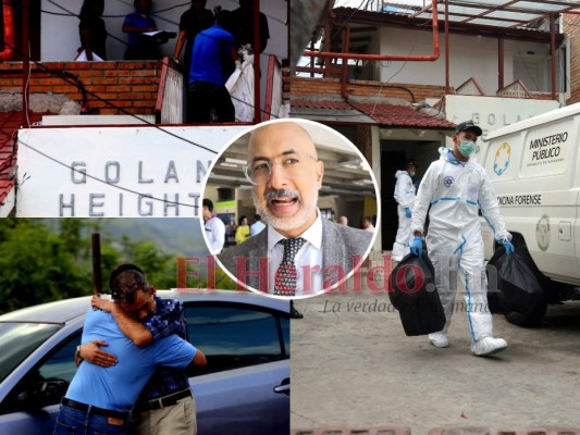 Una escena de dolor vivieron este jueves los familiares y amigos de Alfredo José Cantero Callejas, comisionado presidencial de Transparencia, quien fue hallado sin vida en la habitación 503 del edificio Golan Height Apartments, ubicado la residencial Altos de la Tepeyac. Fotos Estalin Irías| EL HERALDO