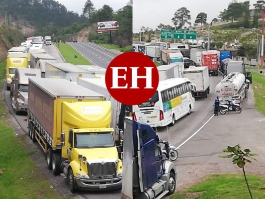 Fotos: Las imágenes que dejó el paro de transporte pesado en Tegucigalpa
