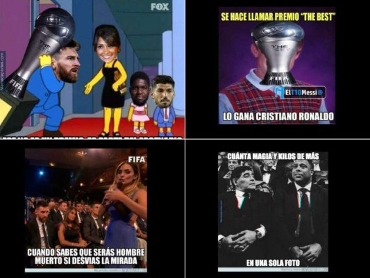Los mejores memes que dejó la entrega de premios 'The Best' de la FIFA