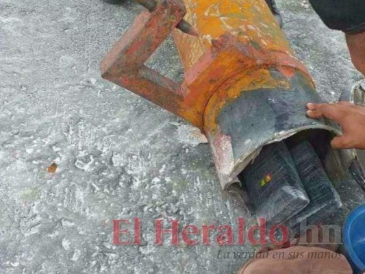 Este tipo de cilindros son cargados con droga en los buques. Foto: El Heraldo