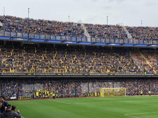 Ambientazo en La Bombonera previo al entrenamiento de Boca Juniors