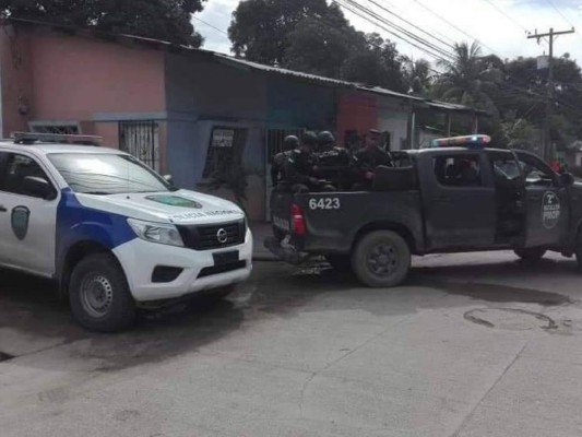 Las imágenes que dejó el enfrentamiento entre presuntos pandilleros y policías en Chamelecón
