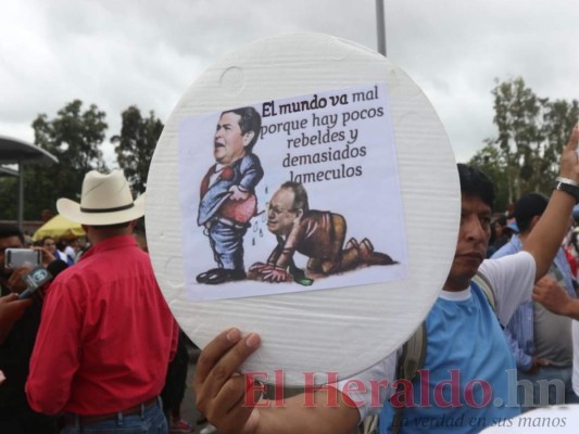 FOTOS: Así se desarrolló la marcha de la Plataforma en Tegucigalpa