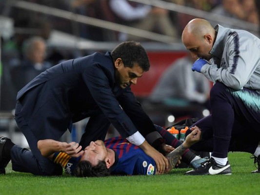 FOTOS: La dolorosa lesión que sufrió Messi en su brazo derecho