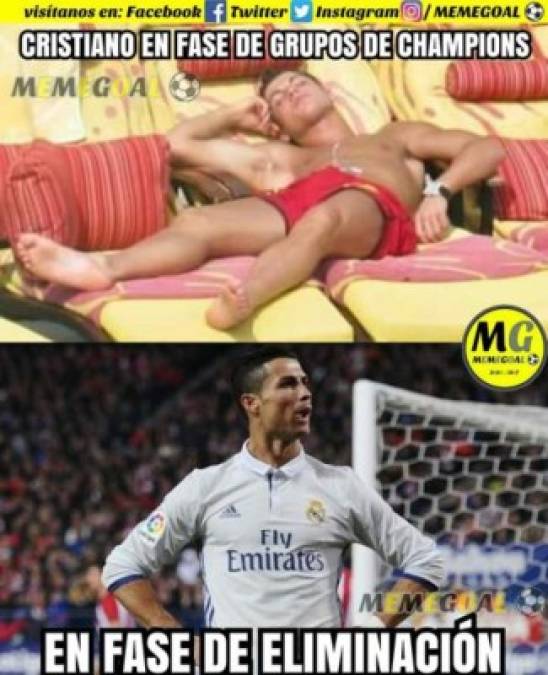 Los divertidos memes tras el hat-trick de Cristiano Ronaldo al Atlético de Madrid