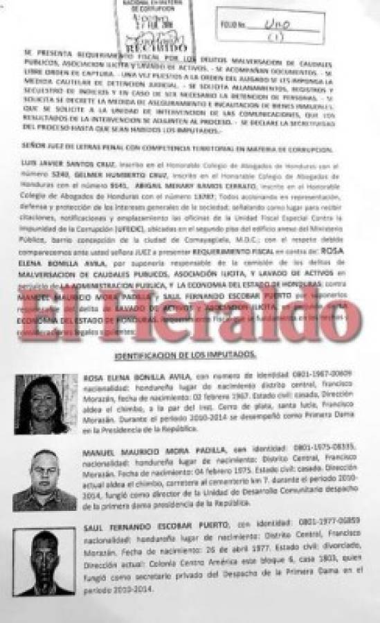 Red de Rosa Elena Bonilla de Lobo contrataba personas para cobrar cheques