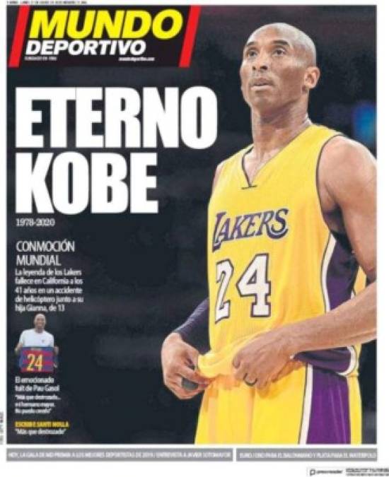 Leyenda, inmortal y eterno: emotivas portadas por 'Black Mamba'