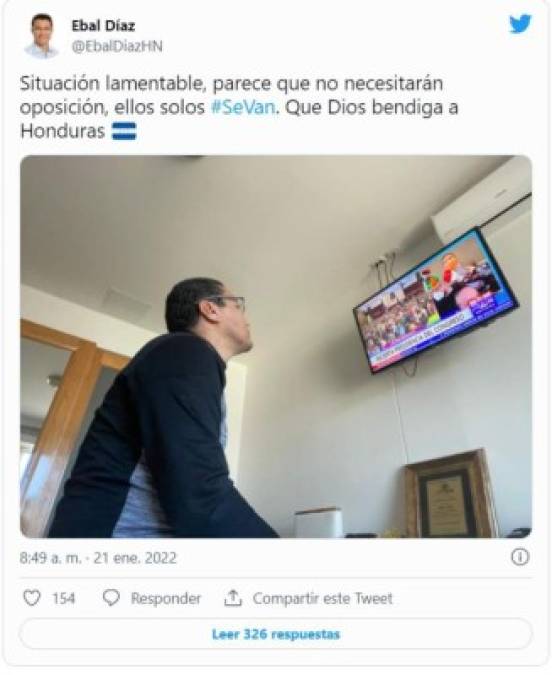 Batalla en Twitter tras juramentación de la directiva temporal del Congreso Nacional