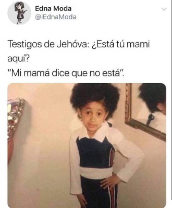 Los divertidos memes 'Dice mi mamá', con la foto de la rapera Cardi B en su infancia, que viralizan las redes