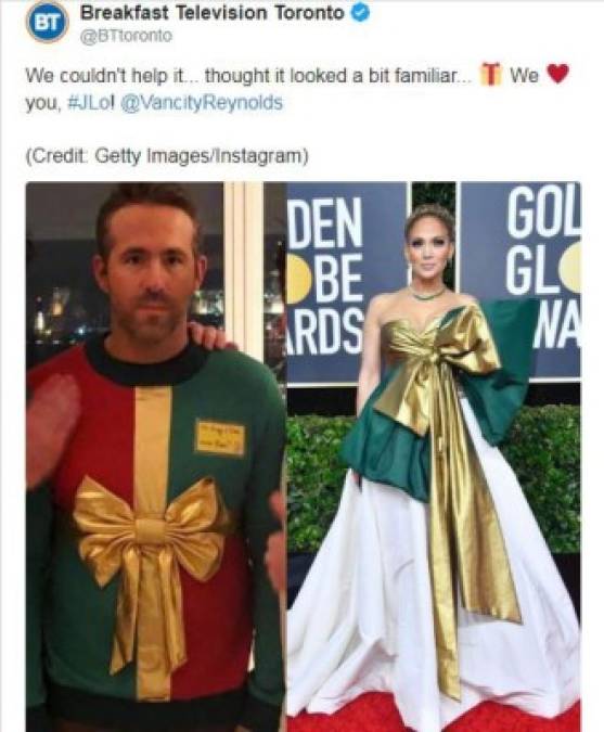 Look de Jennifer López en los Golden Globe deja los mejores memes   