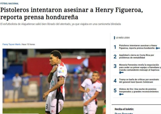 FOTOS: Así informó la prensa internacional sobre el atentado que sufrió Henry Figueroa