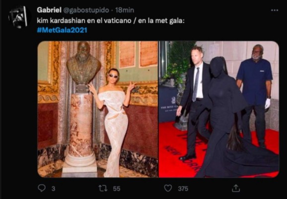 Kim Kardashian, la protagonista de los mejores memes que dejó la Met Gala 2021