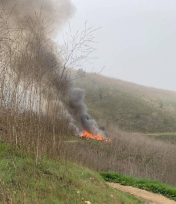 Ciclista revela fotos inéditas del accidente aéreo de Kobe Bryant