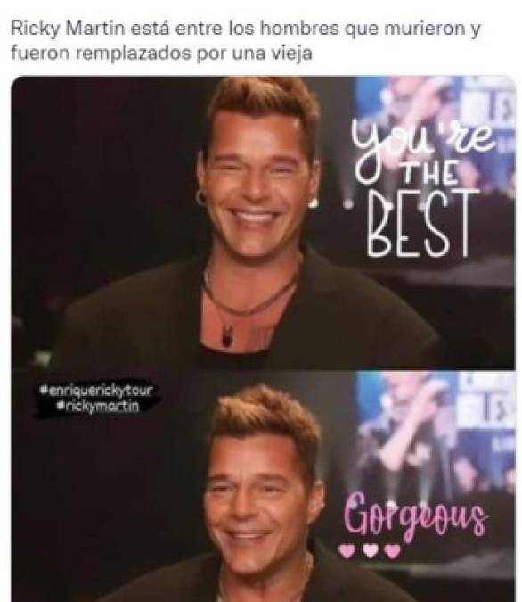 Ricky Martin se retoca la cara y desata una ola de memes