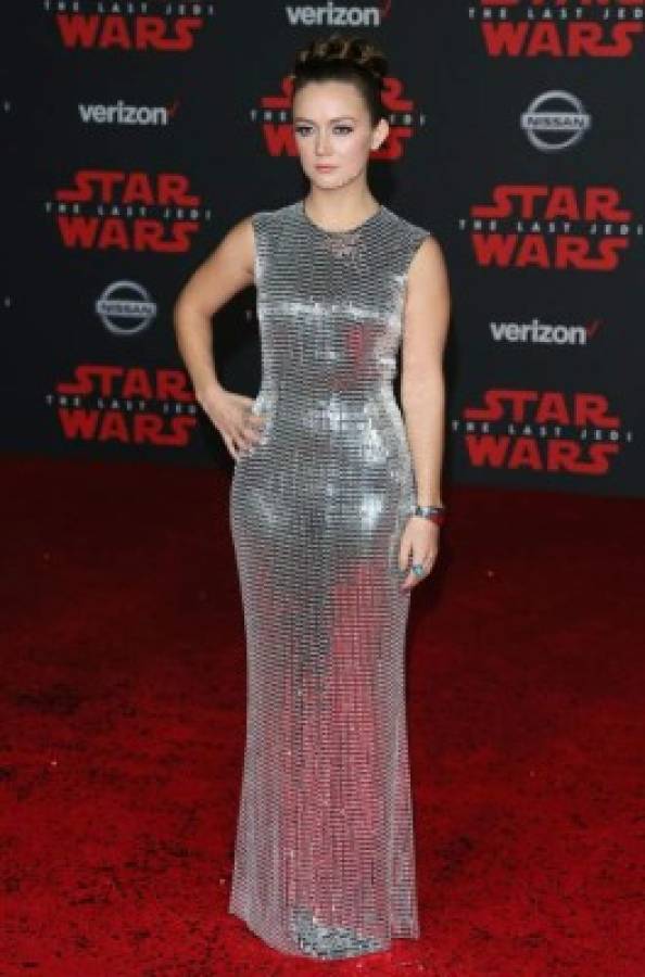 El emotivo gesto de la hija de Carrie Fisher en la premiere de 'Star Wars: Los Últimos Jedi'