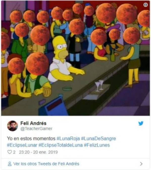 Los mejores memes que dejó el eclipse total de luna