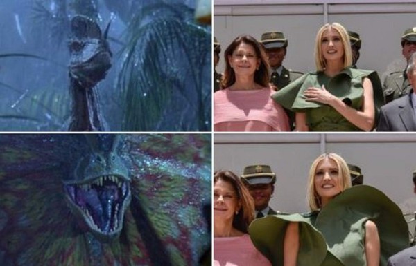 Los memes que dejó el vestido de Ivanka Trump en su gira por Colombia