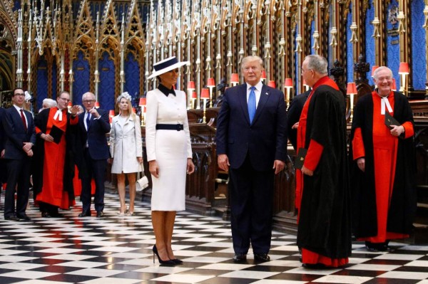 FOTOS: El recibimiento de la reina Isabel II a Donald Trump en Reino Unido
