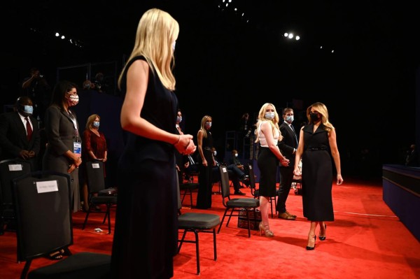 Elegantes y bellas: así lucieron las esposas e hijas de Biden y Trump en segundo debate