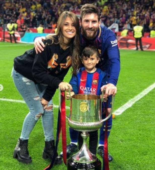 ¿Cuál de los tres hijos del astro del Barcelona, Leo Messi, será igual que él?