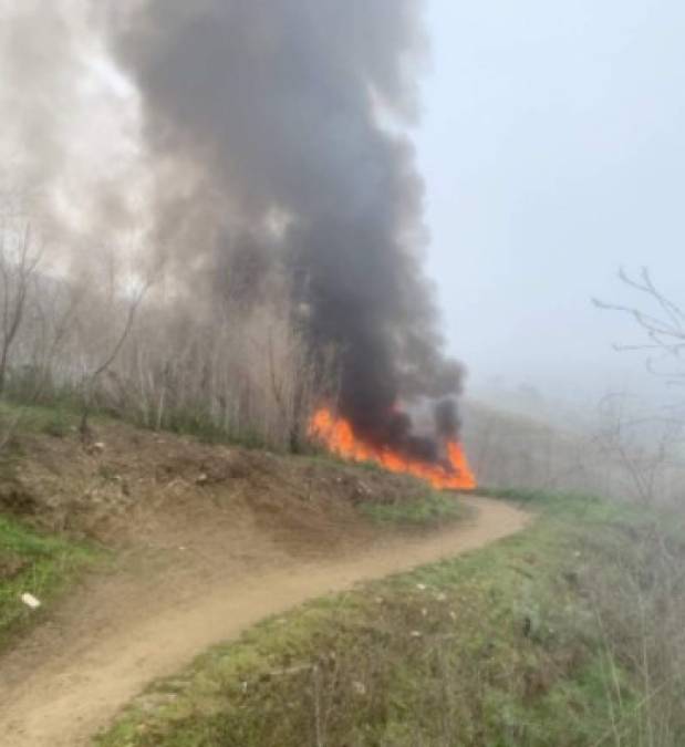 Ciclista revela fotos inéditas del accidente aéreo de Kobe Bryant