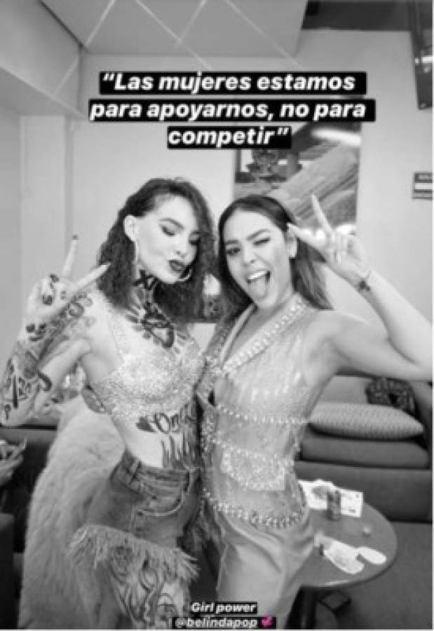 La foto de Danna Paola y Belinda que termina con rumores de rivalidad