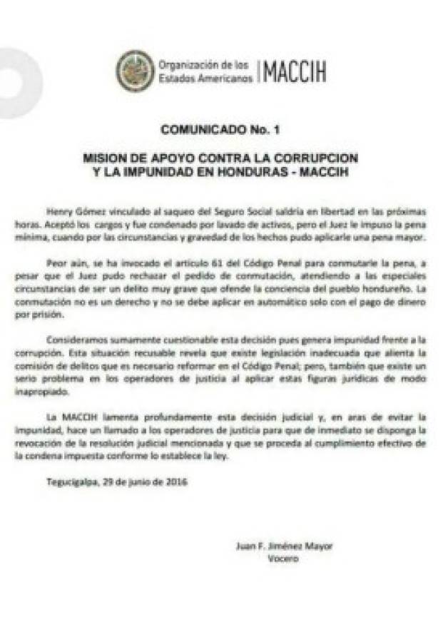 Honduras: Resolución en caso del periodista Henry Gómez se tomó en base a ley