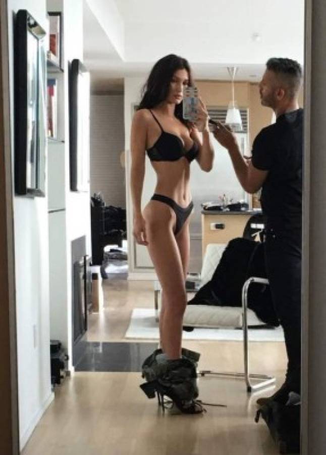 La super modelo Bella Hadid se quita la ropa para sus fans