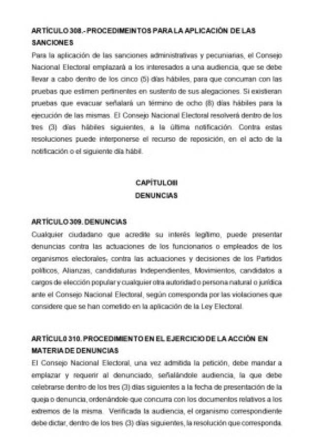 En dos días el Congreso busca aprobar la nueva Ley Electoral