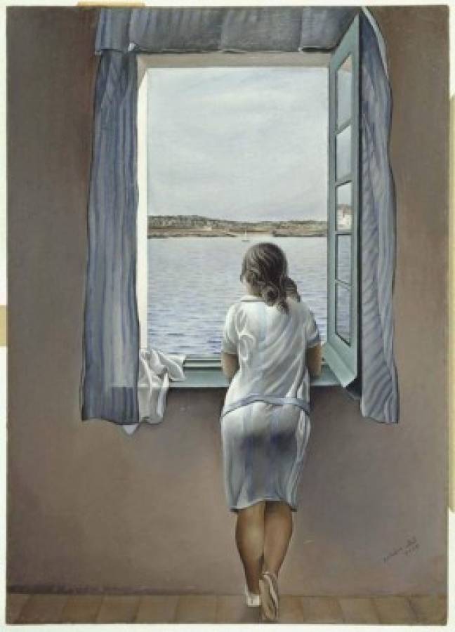 La obra “Figura en una ventana” es la más conocida de Dalí dedicada a su hermana.