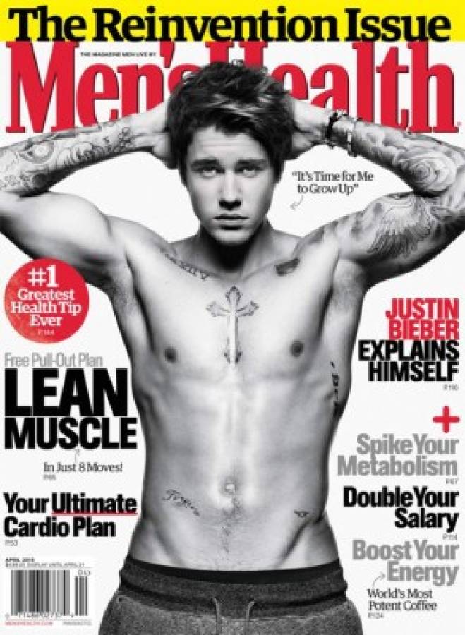 Justin Bieber muestra físico Para Men’s Health