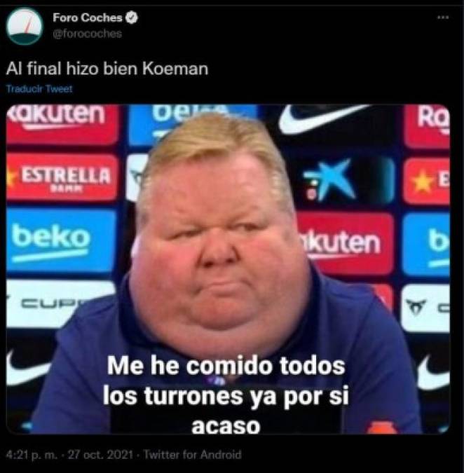 ¡Letales! Los memes que dejó la salida de Koeman del Barcelona