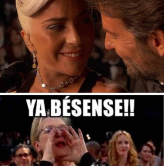 Miradas entre Lady Gaga y Bradley Cooper en los premios Oscar desatan divertidos memes