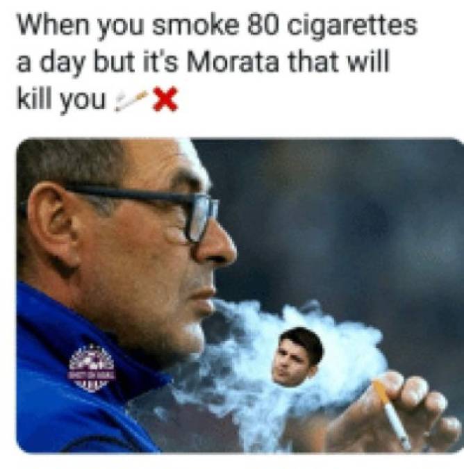 Álvaro Morata y su fuera de juego deja ola de memes