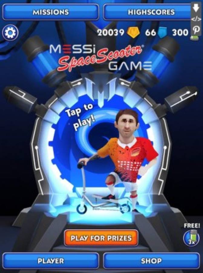 Conozca a los miembros del juego Messi Space Scooter.
