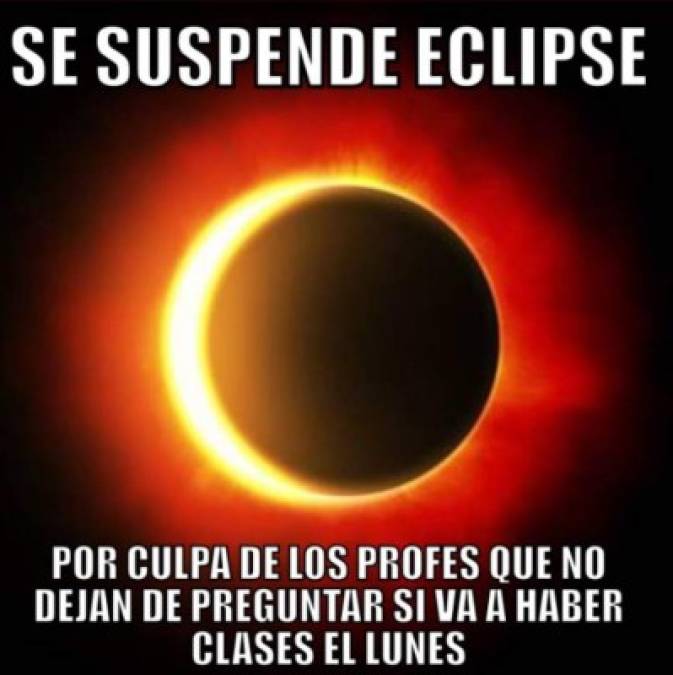 ¡A todo le hallan gracia! Se viralizan memes por el eclipse solar