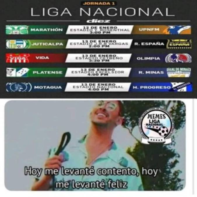 Los graciosos memes que generó el inicio del Torneo Clausura 2019 en Honduras