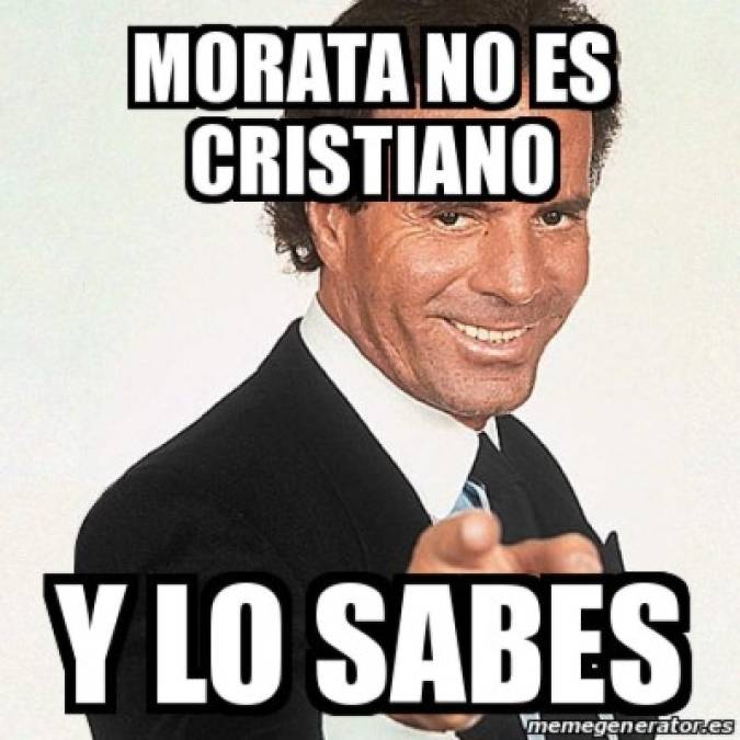 Álvaro Morata y su fuera de juego deja ola de memes