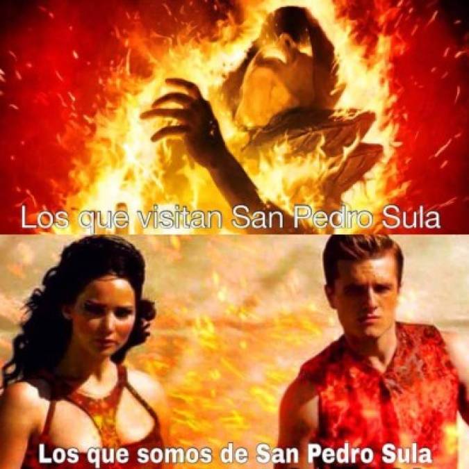 Los memes que ha generado el sofocante calor en San Pedro Sula