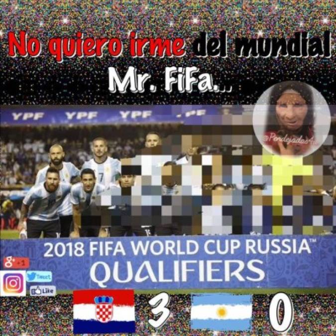 Los duros memes contra Argentina y Messi al caer ante Croacia en el Mundial Rusia 2018