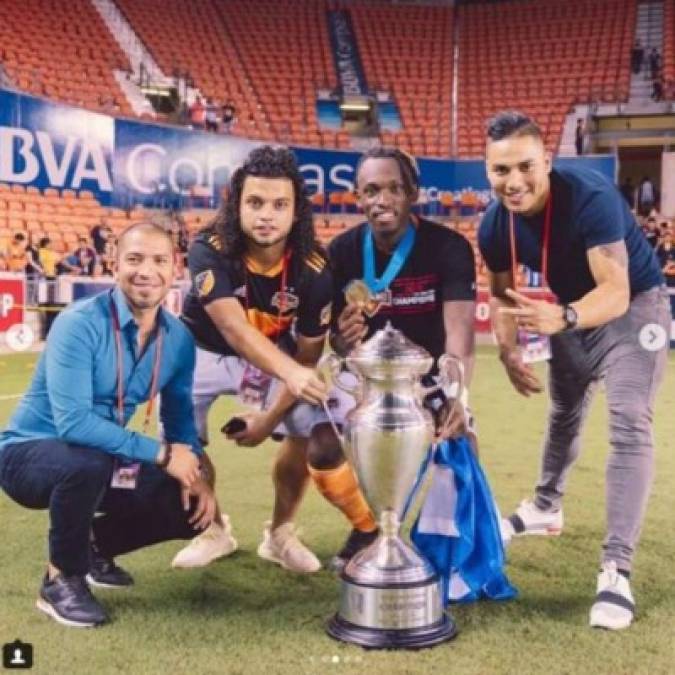 Así celebraron los hondureños del Houston Dynamo el título de la Us Open Cup